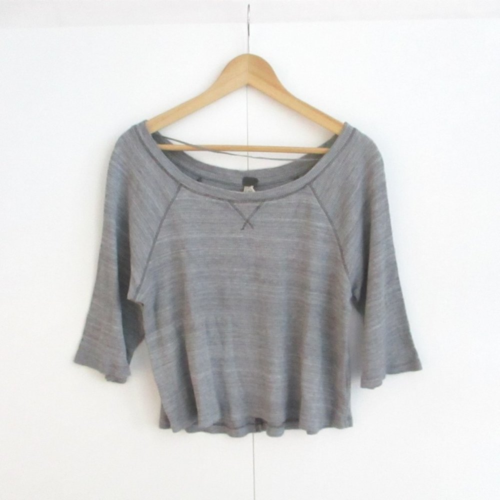 Free People Sacramento Tee Crop Thermal Size XS